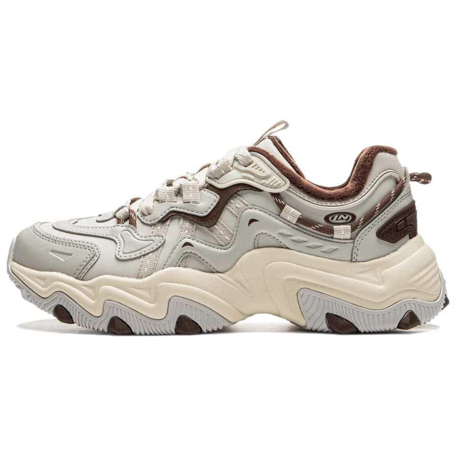 Li-Ning Li Ning Cat Paw Lite 2 Abrasion Resistant Slip Resistant Low top Casual Shoes Women's Bellflower Gray