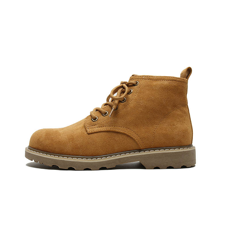 HUANQIU Short Combat Boots Men's Yellow