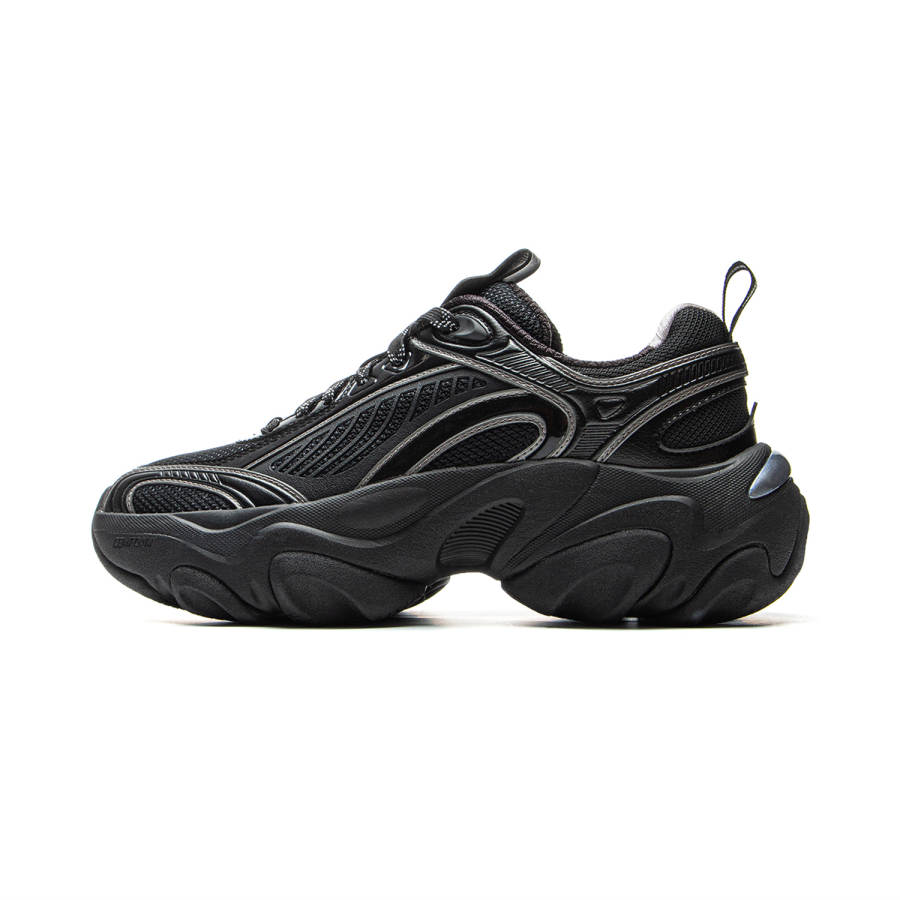Li-Ning Li Ning Abrasion Resistant Slip Resistant Lightweight Low top Casual Shoes Women's Black