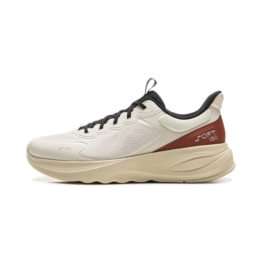 Li-Ning Li Ning Soft Go 2 V4 Cushioning Slip Resistant Abrasion Resistant Lightweight Low top Casual Shoes Men's Gray Brown