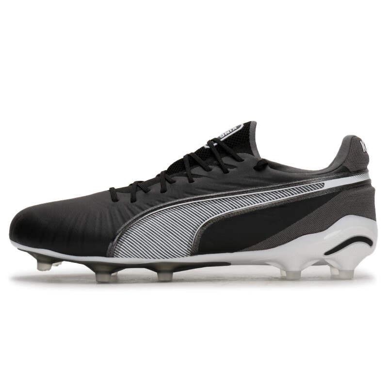 PUMA King Ultimate Soccer Shoes Men's Black Gray White