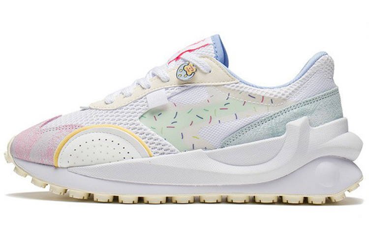 Li-Ning Li Ning Square And Round Textile, Leather Low top Cushioning Slip Resistant Abrasion Resistant Breathable Lightweight