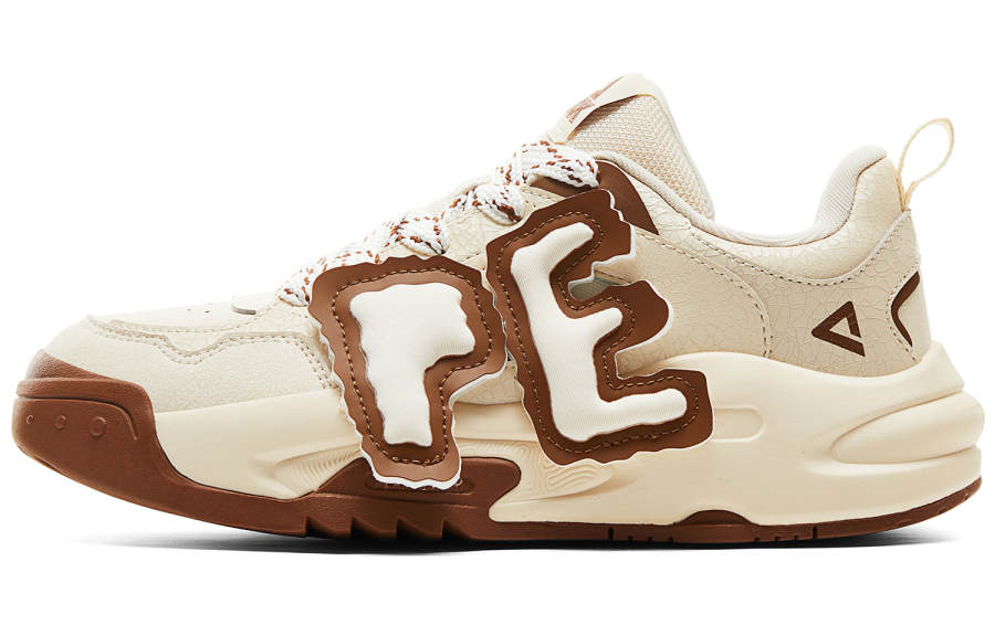 PEAK Coverage Height Increasing Rebound Low top Casual Shoes Women's Khaki Dark Brown