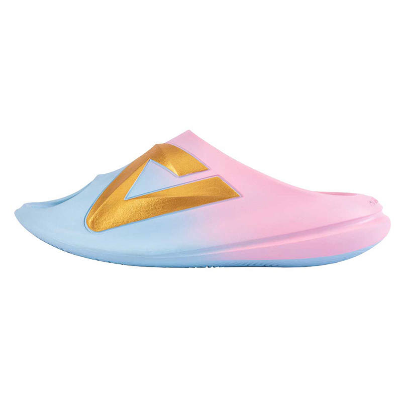 PEAK PEAK Graffiti Slide Slippers Men's Celestial Blue Hot Pink