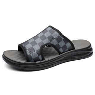 CANUVEN Slip Resistant Abrasion Resistant Slip Resistant Abrasion Resistant Slide Slippers Men's
