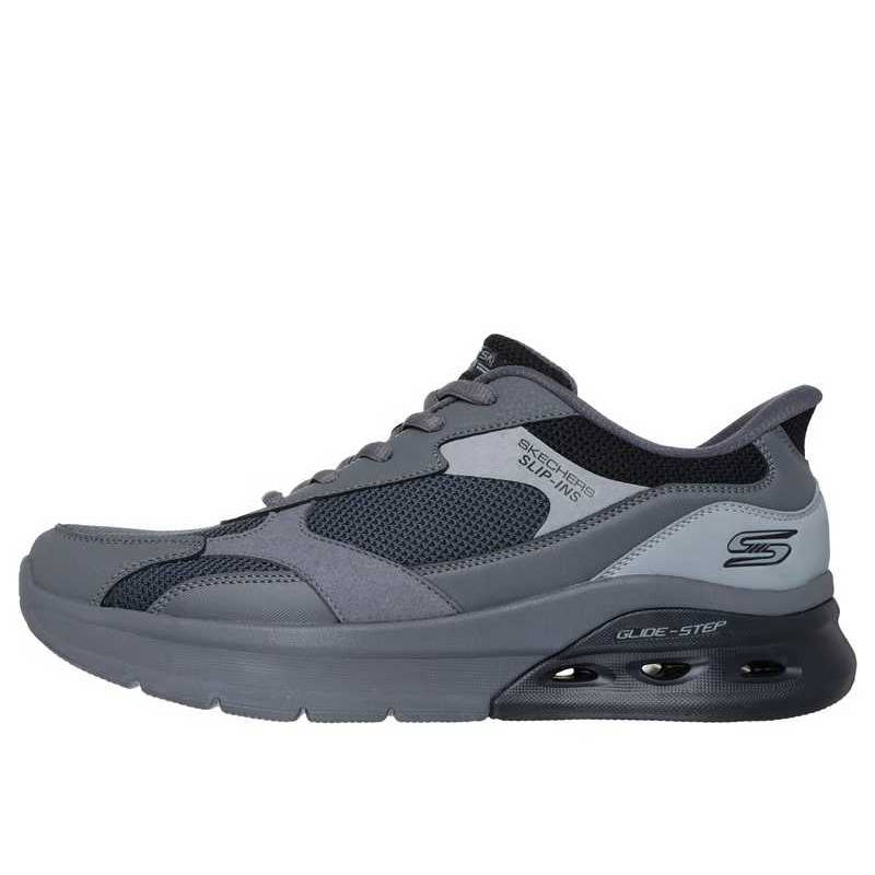 Skechers BOBS Sport Arc Waves 2.0 Synthetic Leather Casual Shoes Men's