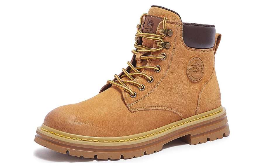 CAMEL Combat Boots Men's Earth Yellow/Khaki
