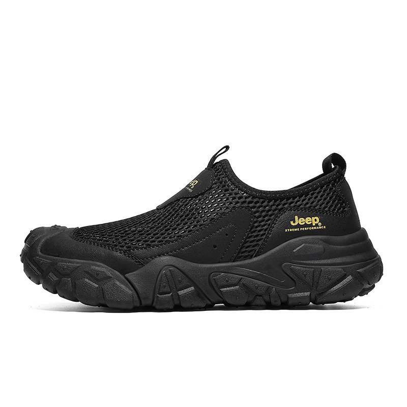 Jeep Mesh Low top Casual Shoes Men's Black
