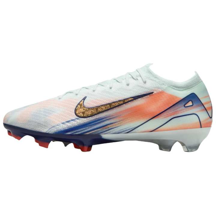 Nike Nike Mercurial Vapor 16 Comfortable Natural Grass Fabric Soccer Shoes Men's White Orange Blue