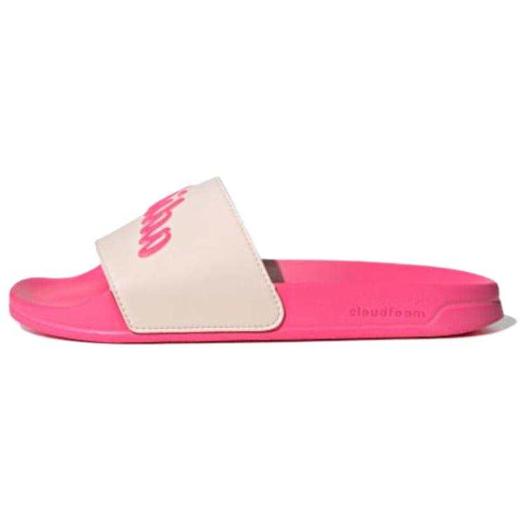 Adidas Adidas ADILETTE SHOWER Comfortable Round Toe Rubber Sole Quiet Slide Slippers Women's Beige Red