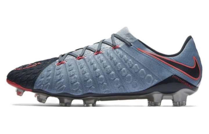 Nike Nike Hypervenom Phantom 3 Soccer Shoes Men's Low Top Gray Blue/Red/Black