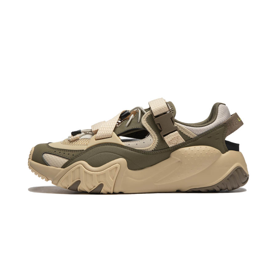 Li-Ning Li Ning Sichuan Cruise Cushioning, Wear Resistant Low top Casual Shoes Men's Green Khaki