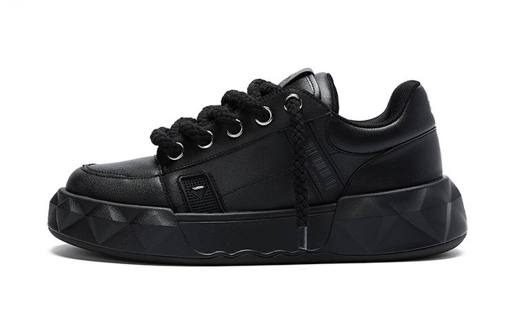 DIAMOND DESTINY D ONE DD Diamond Puffy Shoes Low top Casual Shoes Unisex Black Warrior
