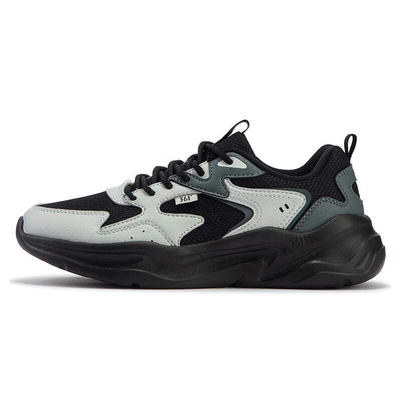 361° Abrasion Resistant Breathable Abrasion Resistant Breathable Low top Casual Shoes Women's Black Gray