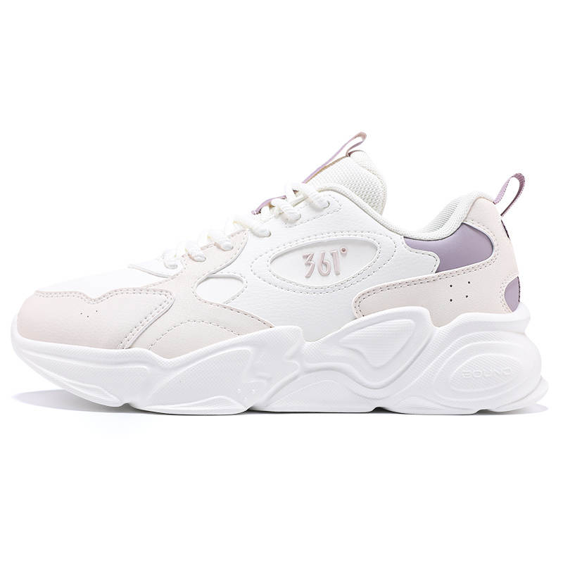 361° Low top Casual Shoes Women's White Gray Purple