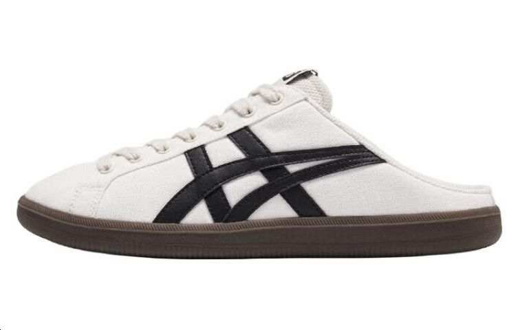 Onitsuka Tiger DD Trainer Sabot Textile, Synthetic Leather Low top Casual Shoes Unisex White Black