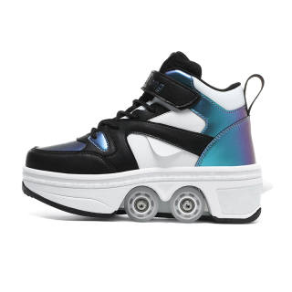 OFF-WIERAH OFF WIERAH Abrasion Resistant Height Increasing Balance High top Casual Shoes Women's
