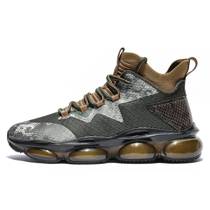 BAGE Cushioning Abrasion Resistant Cushioning, Wear Resistant Mid top Casual Shoes Men's