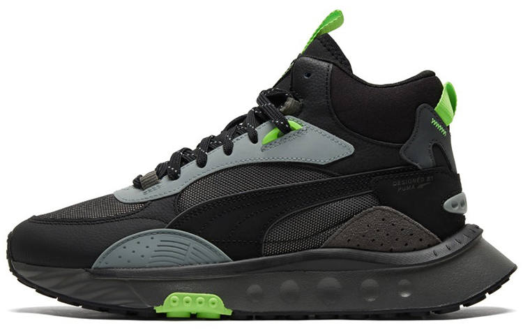 PUMA Puma Wild Rider Mid Black Dark Shadow