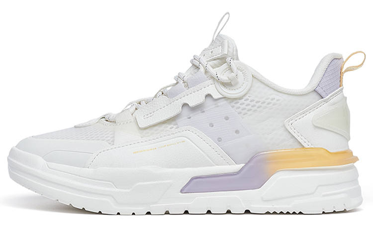 XTEP Hacker Collection Casual Shoes Women's Low Top Sail White/Snow Cyan Purple