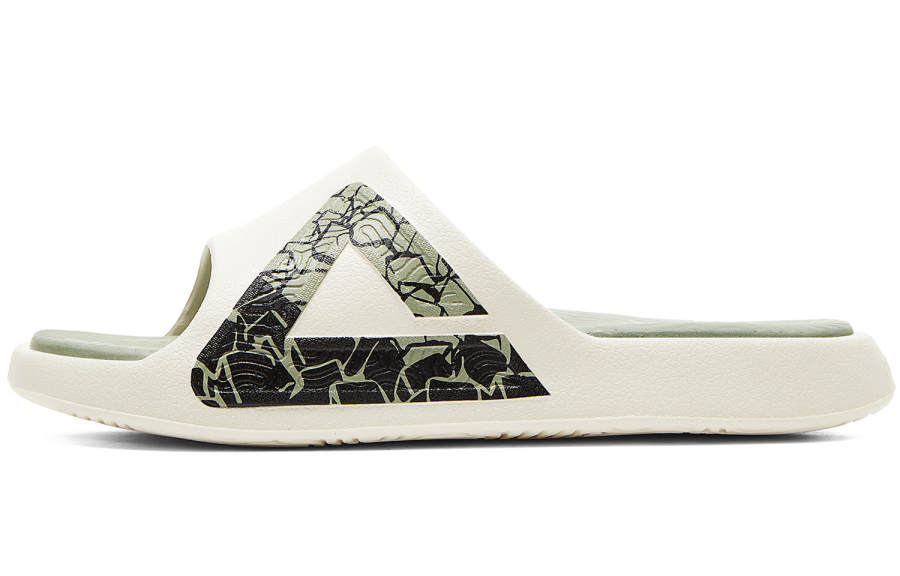 PEAK PEAK Slide Slippers Women's Beige White Green