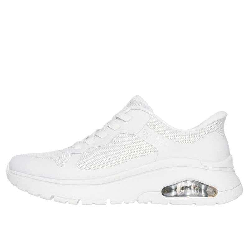 Skechers Uno Flex Ivorine Mesh Low top Casual Shoes Women's White