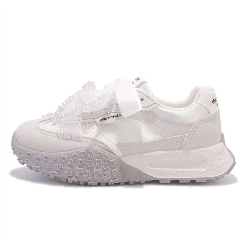 JIONGSEN Abrasion Resistant Slip Resistant Coverage Low top Casual Shoes Women's Beige