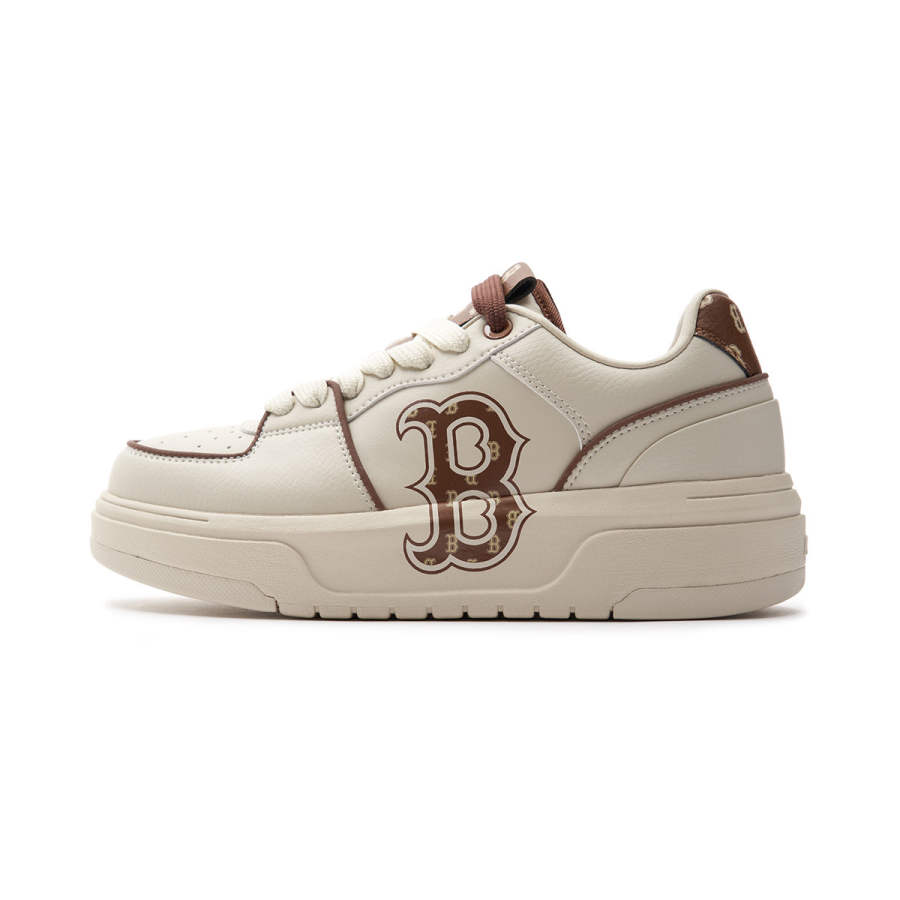 MLB Chunky Liner Versatile Cushioning Low top Casual Shoes Unisex Beige Brown