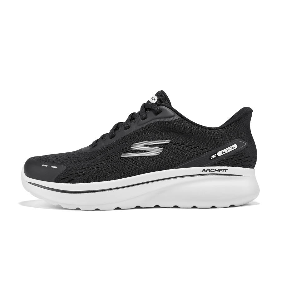 Skechers MEN'S GO WALK Low top Casual Shoes Men's Black White