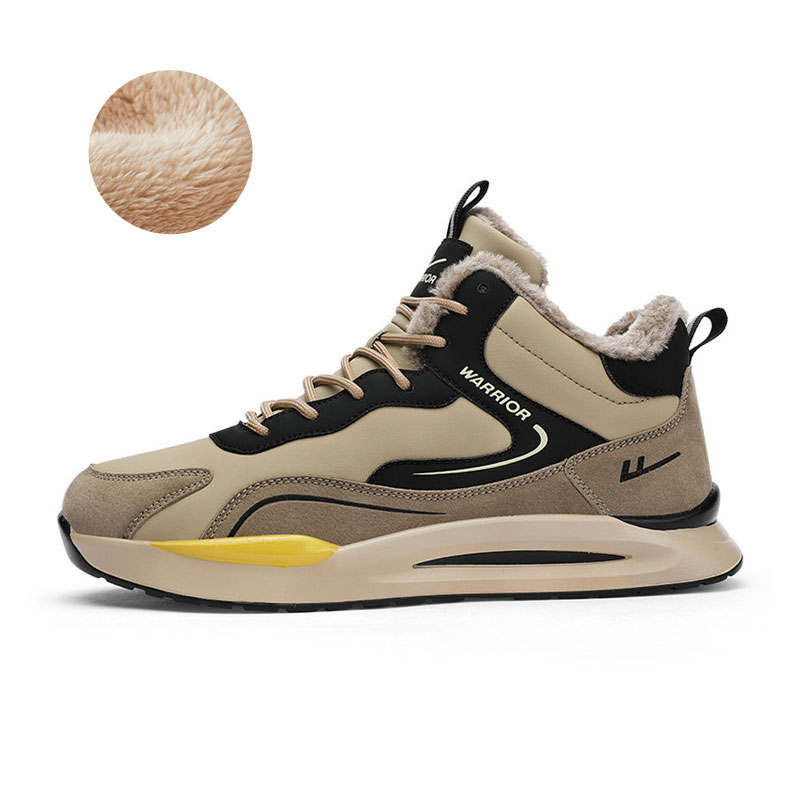Warrior Slip Resistant Lightweight Non slip Lightweight Mid top Casual Shoes Unisex Brown Black