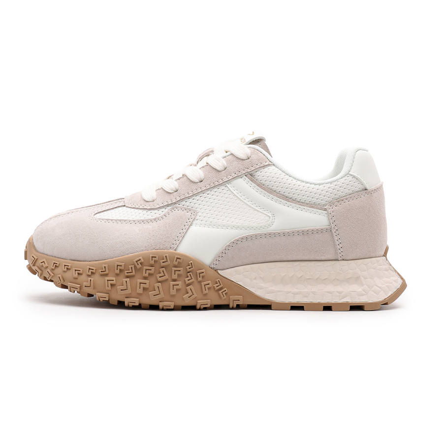 DEERWAY Low top Casual Shoes Women's Beige Gray