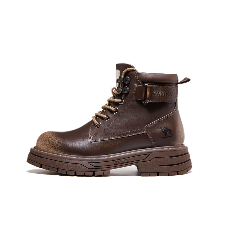 CAMEL CAMEL Combat Boots Women's Midnight Black/Non Rich Brown