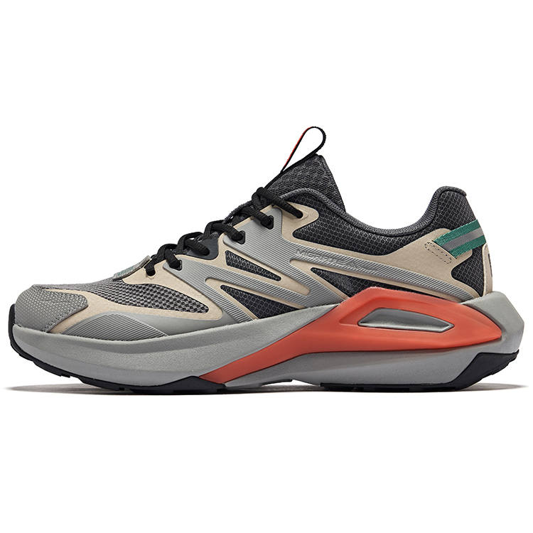 Erke Abrasion Resistant Breathable Slip Resistant Low top Casual Shoes Men's Carbon Gray Medium Gray
