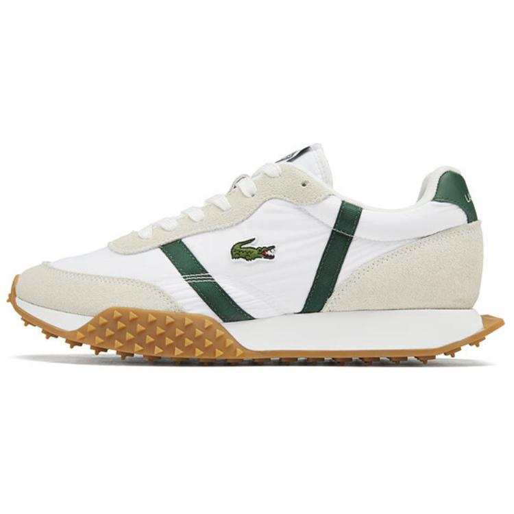 LACOSTE Low top Casual Shoes Men's White Green Beige