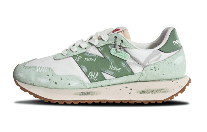 New Balance New Balance NB 237 Green Waves Abundant Cushioning Slip Resistant Abrasion Resistant