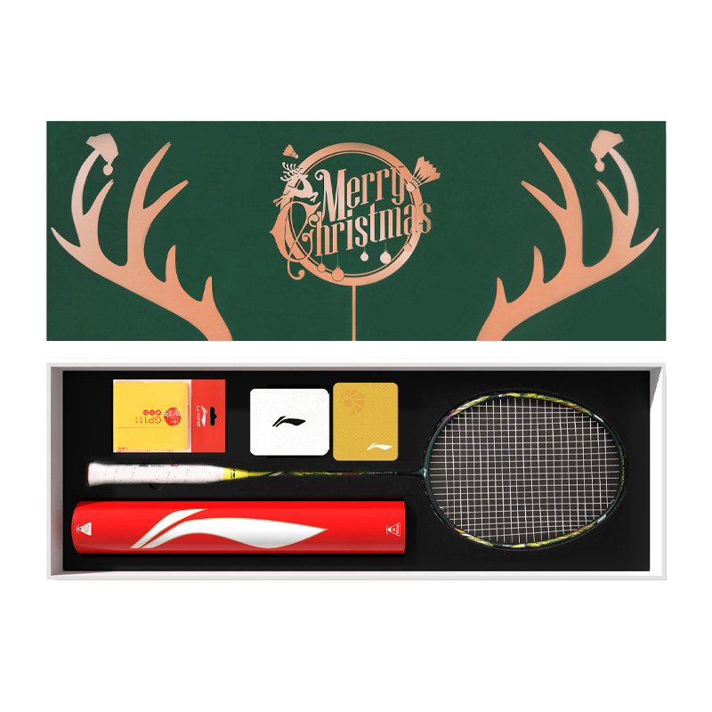 Li-Ning Li Ning 2000 Speed Full Carbon Badminton Rackets Entry level 675mm Single Racket Yellow Green