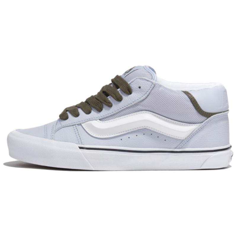 Vans KNU Textile, Leather Cushioning Mid top Casual Shoes Unisex Blue
