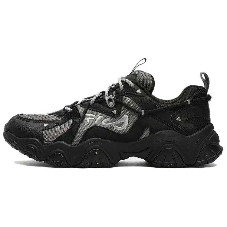 FILA Fluid 4 Retro Sports Breathable Low top Casual Shoes Women's Black