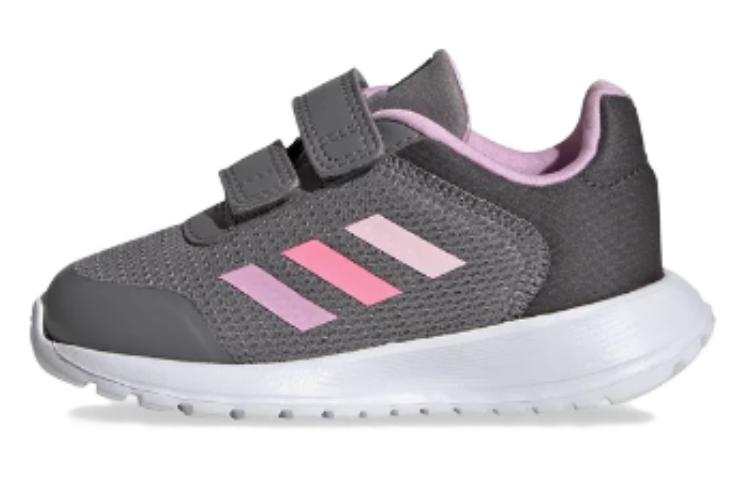 Adidas Adidas Tensaur Slip Resistant Abrasion Resistant Low top Casual Shoes Unisex Gray Pink