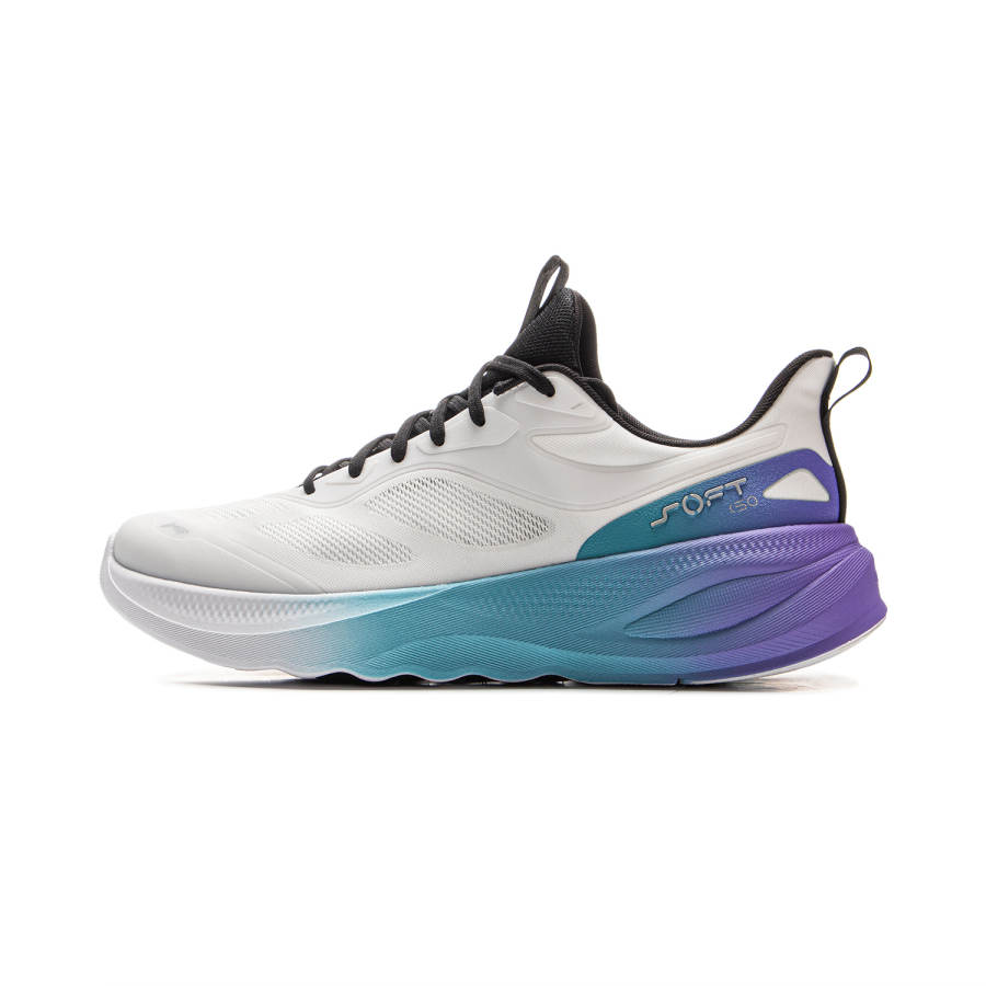 Li-Ning Li Ning Soft Go 2 V4 Cushioning, Wear Resistant Low top Casual Shoes Men's Standard White