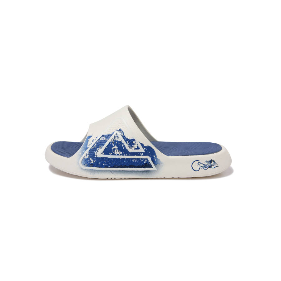 PEAK Taichi National Innovation Slide Slippers Men's White Dark Blue