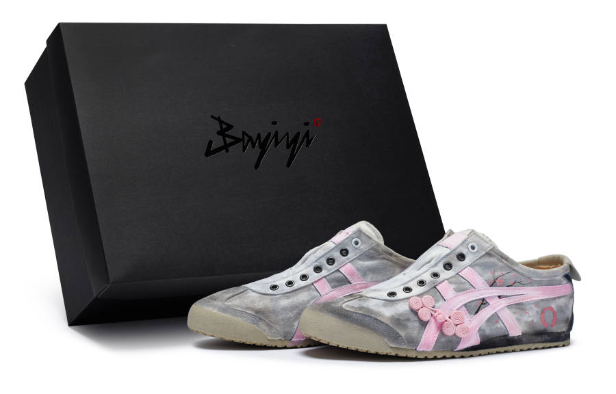Onitsuka Tiger MEXICO 66 811 Manufacturing, Encounter Peach Blossom In Spring, Special Shoe Box