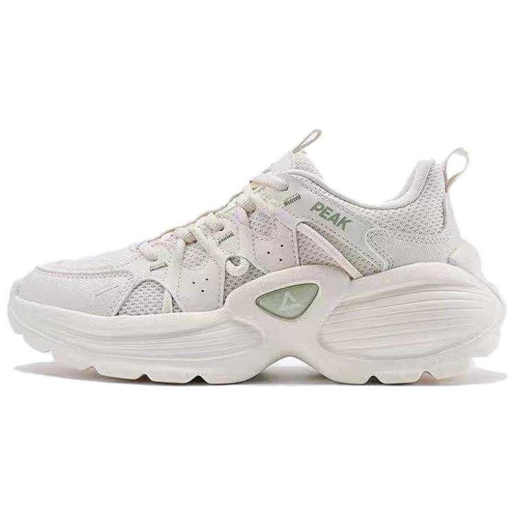 PEAK Comfortable And Breathable Cushioning, Wear Resistant Low top Casual Shoes Women's White Green