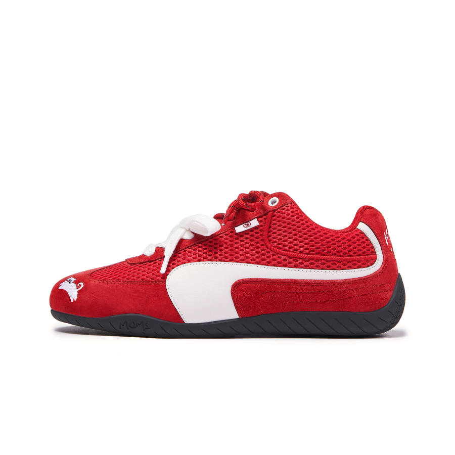 MQMS Slip Resistant Abrasion Resistant Low top Casual Shoes Unisex Red