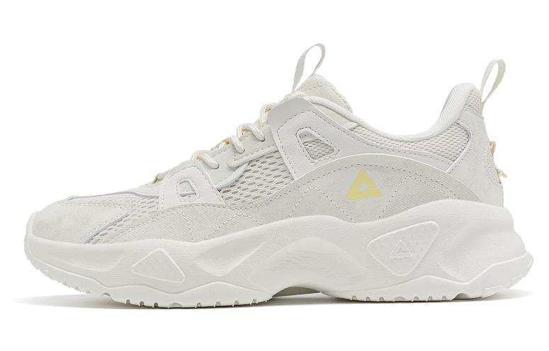 PEAK Slip Resistant, Abrasion Resistant, Height Increasing Low top Casual Shoes Women's Canvas White