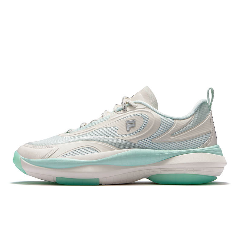 FILA FUSION RAY V Radiation 5 Textile, Synthetic Leather Low top Casual Shoes Women's Green White