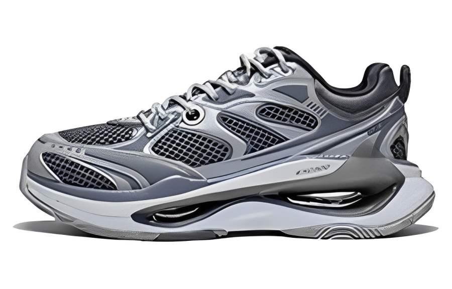 Li-Ning Li Ning Exceed Infinity Slip Resistant, Abrasion Resistant, Breathable Low top Sports Casual Shoes Men's Gray
