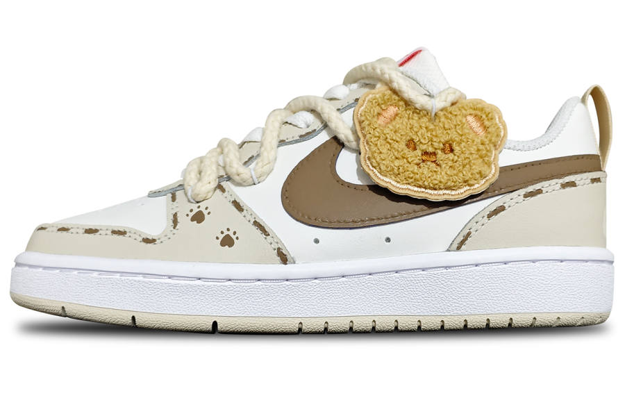 Nike Nike Court Borough Cushioning, Wear Resistant Low top Skateboard Shoes Women's Beige Brown