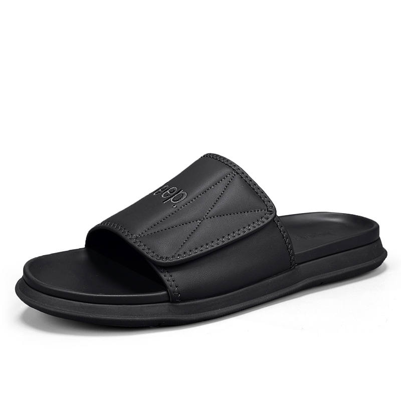 Jeep Slip Resistant Odor Resistant Abrasion Resistant Quick Dry Cushioning Slide Slippers Men's