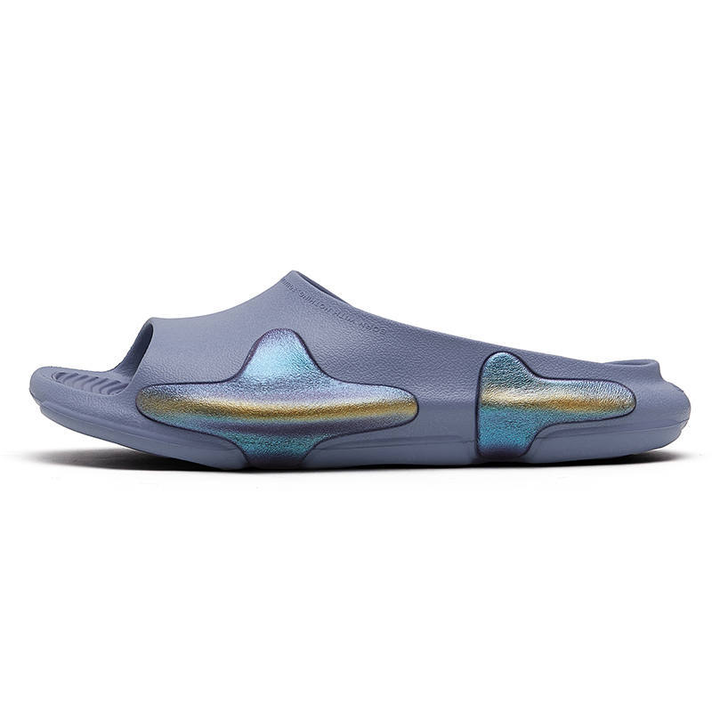 EQLZ EQUALIZER EQLZ EQUALIZER Oasis EVA Slip Resistant Abrasion Resistant Cushioning Slide Slippers Unisex Phantom Purple